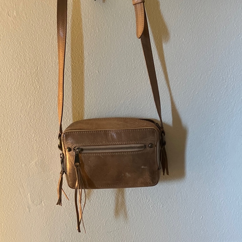 Frye Tan Leather ‘Camera’ Bag